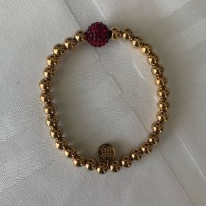 Rustic Cuff: Ireland Gold with Maroon